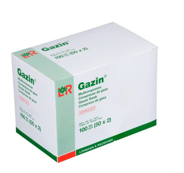 GAZIN Kompressen steril 5 x 5cm 50x2 St.