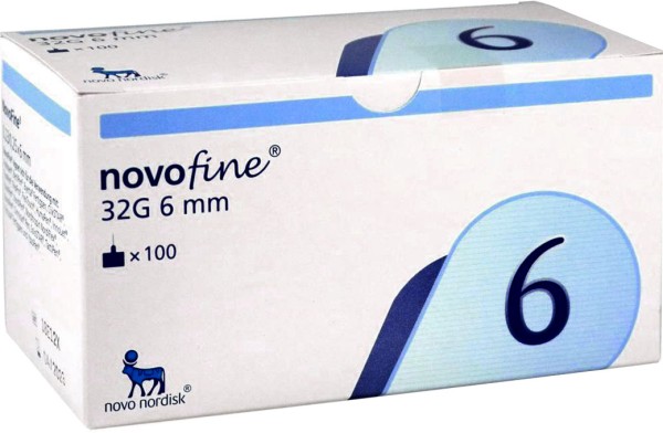 NovoFine 6mm Kanülen 32G