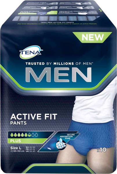 Tena Men Acitve Fit Pants Plus L